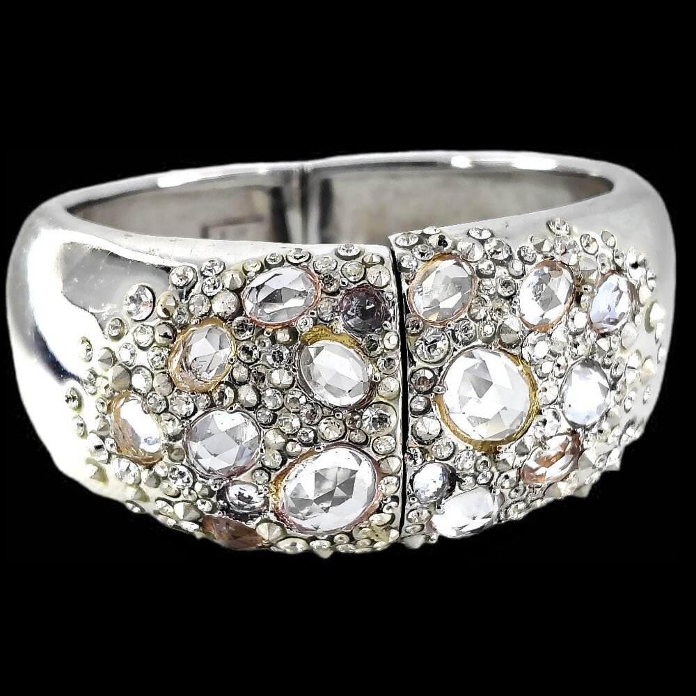 Alexis Bittar Crystal Encrusted Clamper Bracelet
